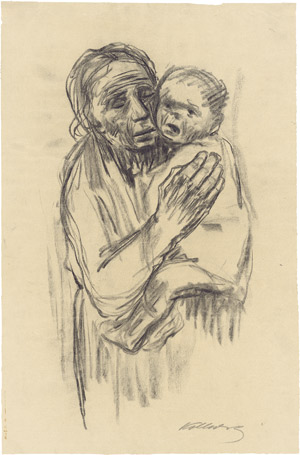 Lot 8094, Auction  115, Kollwitz, Käthe, Mutter mit weinendem Kind auf dem Arm