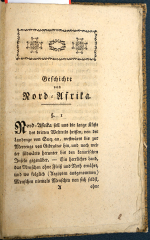 Lot 41, Auction  116, Schlözer, August Ludwig von, Summarische Geschichte von Nord-Afrika