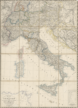 Lot 115, Auction  116, Italien, Karte von Italien
