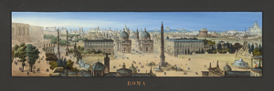 Lot 144, Auction  116, Roma, 2 große Panorama-Veduten.
