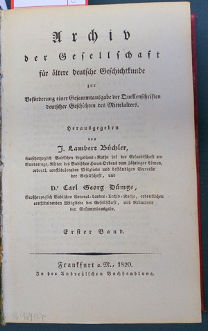Lot 164, Auction  116, Archiv der Gesellschaft, Quellenschriften deutscher Geschichten des Mittelalters