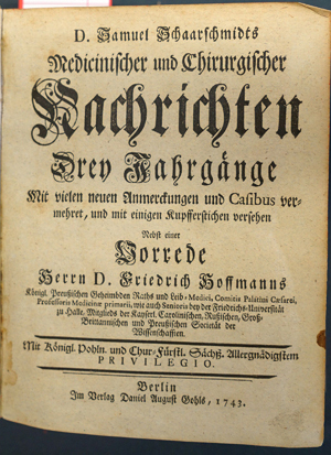 Lot 354, Auction  116, Schaarschmidt, Samuel, Medicinische Nachrichten