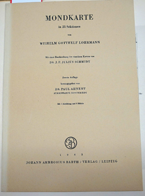 Lot 380, Auction  116, Lohrmann, Wilhelm Gotthelf, Mondkarte in 25 Sektionen.