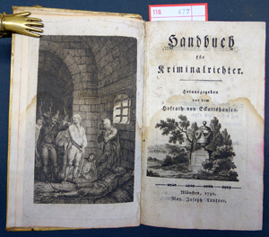 Lot 477, Auction  116, Eckartshausen, Carl von - Hrsg., Handbuch für Kriminalrichter