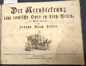 Lot 532, Auction  116, Hiller, Johann Adam, Der Aerndtekranz