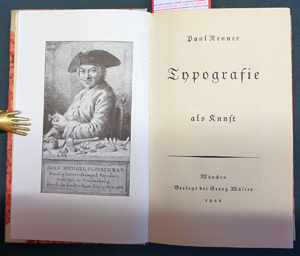 Lot 627, Auction  116, Renner, Paul, Typografie als Kunst (und:) Das moderne Buch