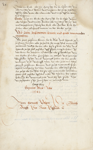 Lot 1010, Auction  116, Erfurter Willkür, Abschrift einer Sammelhandschrift zur Entwicklung des Stadtrechtes in Erfurt