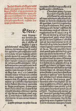 Lot 1030, Auction  116, Antoninus Florentinus, Confessionale