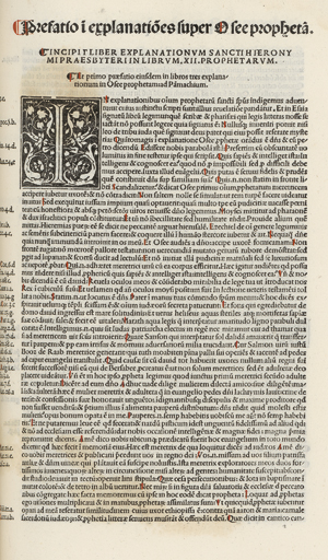 Lot 1035, Auction  116, Hieronymus, Sophronius Eusebius, Expositiones in Hebraics questiones 