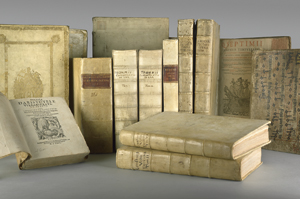 Lot 1084, Auction  116, Humanistische Pergamentbibliothek, Teil einer theologisch-humanistischen Pergamentrückenbibliothek