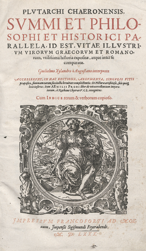Lot 1116, Auction  116, Plutarch, Summi et philosophi et historici parallela