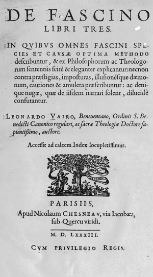 Lot 1139, Auction  116, Vairo, Leonardo, De fascino libri tres
