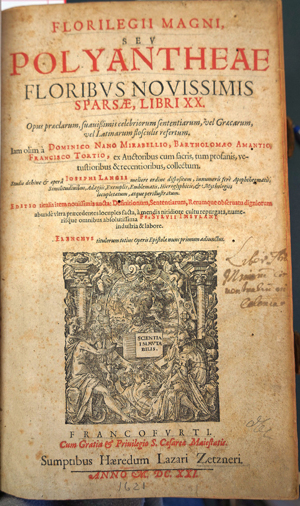 Lot 1162, Auction  116, Dominicus Nanus Mirabellius, Florilegii magni seu Polyantheae floribus