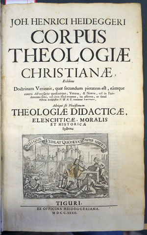 Lot 1169, Auction  116, Heidegger, Johann Heinrich., Corpus Theologiae Christianae