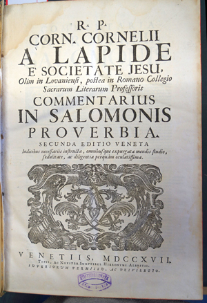 Lot 1180, Auction  116, Lapide, Cornelius C. à, Commentaria