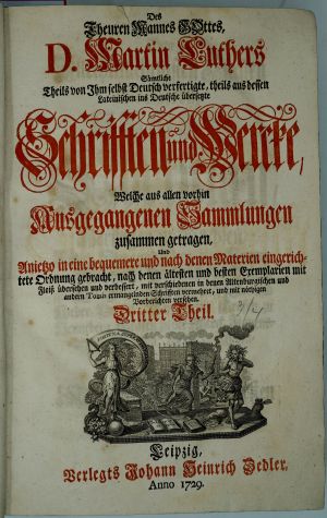 Lot 1183, Auction  116, Luther, Martin, Sämtliche Schrifften und Werke