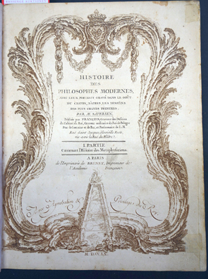 Lot 1248, Auction  116, Savérien, Alexandre, Histoire des philosophes modernes