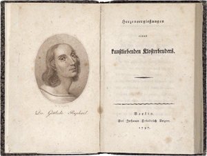 Lot 2245, Auction  116, Wackenroder, Wilhelm Heinrich, Herzensergießungen eines kunstliebenden Klosterbruders