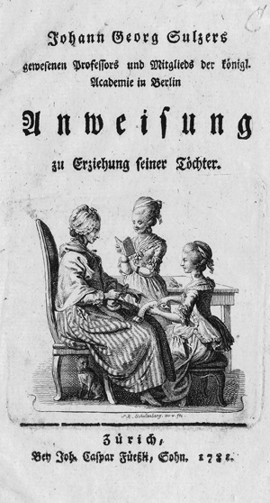 Lot 2309, Auction  116, Sulzer, Johann Georg, Anweisung zu Erziehung seiner Töchter