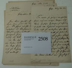 Lot 2508, Auction  116, Tempeltey, Eduard von, Konvolut von 12 Briefen