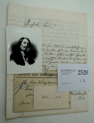 Lot 2520, Auction  116, Goethe, Walther von, 3 Briefe 1878-1879