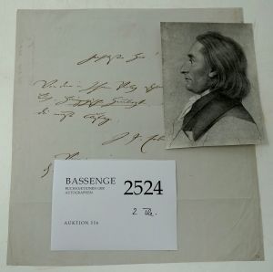 Lot 2524, Auction  116, Eckermann, Johann Peter, Buchbestellung 1853