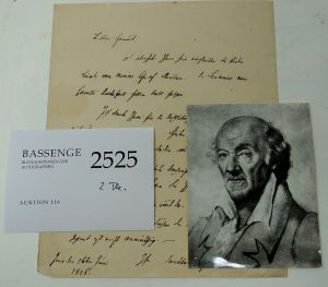 Lot 2525, Auction  116, Knebel, Karl Ludwig von, Brief 1826