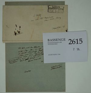 Lot 2615, Auction  116, Humboldt, Alexander von, Brief an einen Herrn