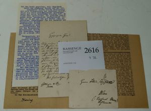 Lot 2616, Auction  116, Jhering, Rudolf von, Brief 1884