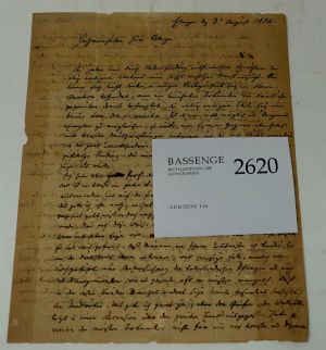 Lot 2620, Auction  116, Koch, Wilhelm D. Joseph, Brief 1834