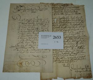Lot 2653, Auction  116, Johann Friedrich, Markgraf von Brandenburg-Ansbach, Brief 1678 + Beigabe