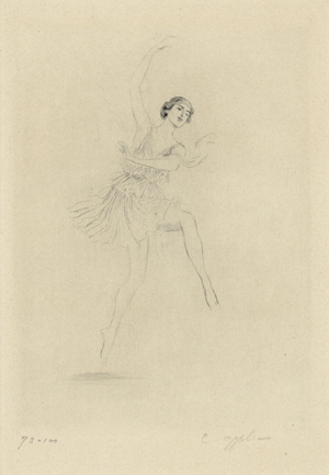 Lot 3064, Auction  116, Oppler, Ernst und , Eine Tänzerin in einer griechischen Tunika