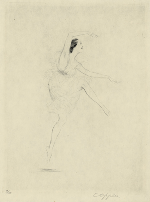 Lot 3067, Auction  116, Oppler, Ernst, Eine Tänzerin in einer griechischen Tunika