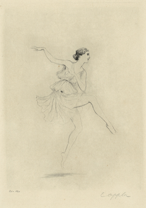 Lot 3068, Auction  116, Oppler, Ernst, Eine Tänzerin in einer griechischen Tunika