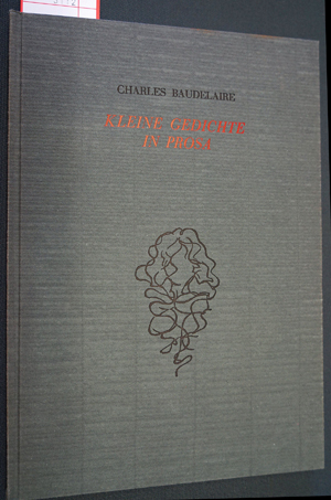 Lot 3112, Auction  116, Baudelaire, Charles und Zapletal, Svato - Illustr., Kleine Gedichte in Prosa