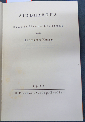 Lot 3292, Auction  116, Hesse, Hermann, Siddhartha