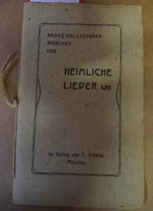 Lot 3308, Auction  116, Holzschuher, Hanns, Heimliche Lieder