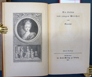 Lot 3332, Auction  116, Goethe, Johann Wolfgang von und Insel-Verlag, Die Leiden des jungen Werther