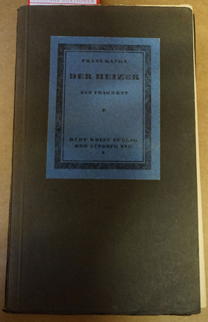 Lot 3350, Auction  116, Kafka, Franz, Der Heizer. Ein Fragment