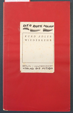 Lot 3801, Auction  116, Adler, Kurd, Wiederkehr