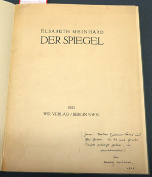Lot 3889, Auction  116, Meinhard, Elsabeth, Der Spiegel
