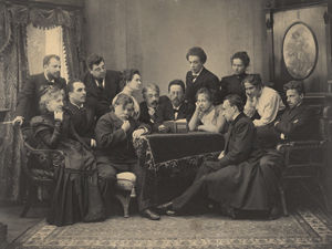 Lot 4061, Auction  116, Pavlov, Pjotr Petrovich, Group portrait of Anton Chekov reading his play "The Seagull" to the Moscow Art Theater Company