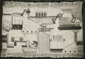 Lot 4086, Auction  116, Bauhaus Textiles, Wall tapestry for children's room by Friedl Dicker