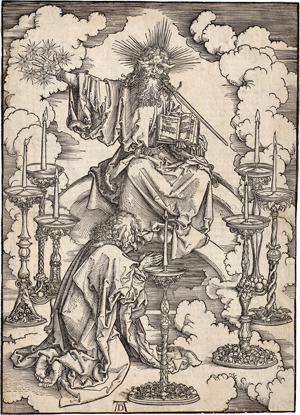 Lot 5062, Auction  116, Dürer, Albrecht, Johannes erblickt die sieben Leuchter