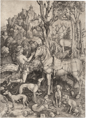 Lot 5081, Auction  116, Dürer, Albrecht, Der hl. Hubertus, auch Eustachius genannt