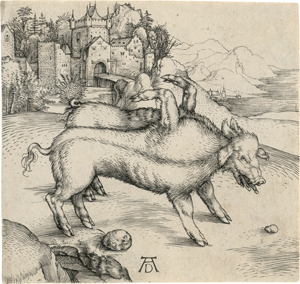 Lot 5084, Auction  116, Dürer, Albrecht, Die Mißgeburt eines Schweins