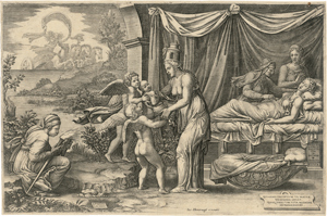 Lot 5102, Auction  116, Ghisi, Giorgio, Die Allegorie der Geburt