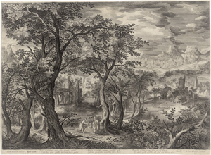 Lot 5126, Auction  116, Londerseel, Jan van, Landschaft mit der Versuchung Christi