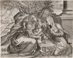 Lot 5148, Auction  116, Nelli, Niccolò, Die Madonna mit den hl. Anna und Elisabeth