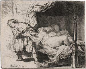 Lot 5162, Auction  116, Rembrandt Harmensz. van Rijn, Joseph und Potiphars Weib